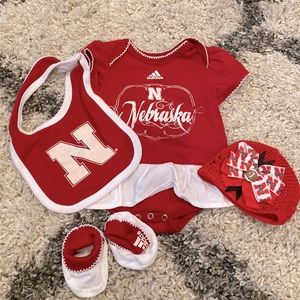 Nebraska Cornhusker Baby girl Bundle